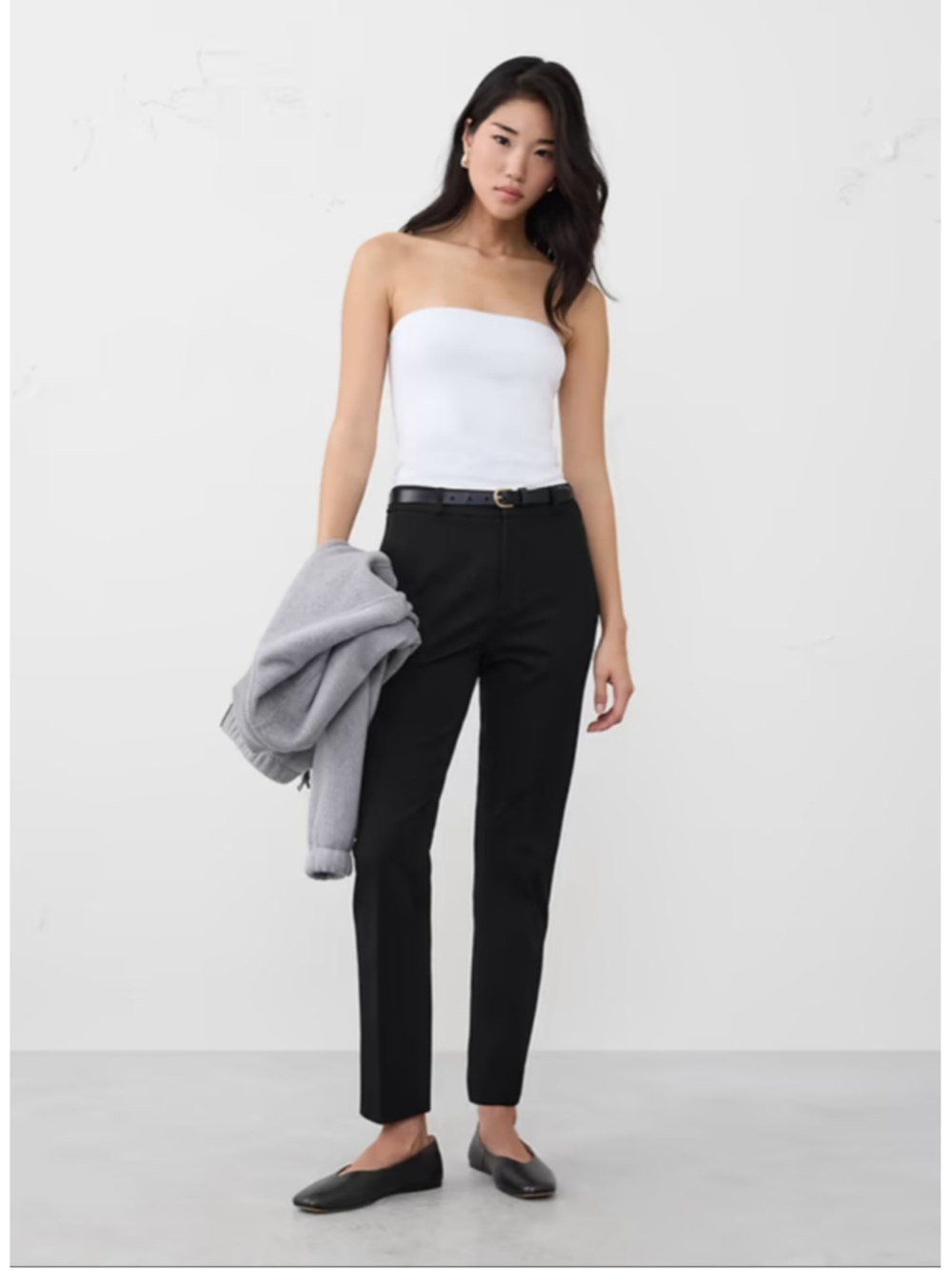 Banana Republic High Rise Sloan Slim Ankle Stretch Pants Black Size 4 NWT RT$100